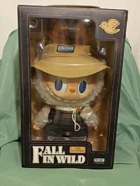 POP MART Fall in Wild The Monsters Plush Figure in Tan Hat